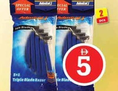 Admiral J Triple Blade Razor 2x5+1's