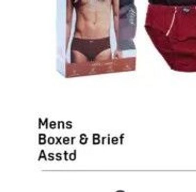 Mens Boxer & Brief Asstd