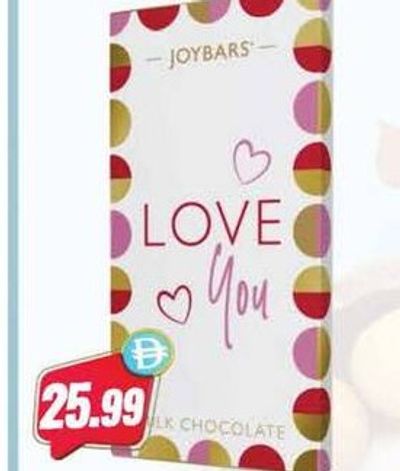 Joypots Love You Milk Chocolate 80gm
