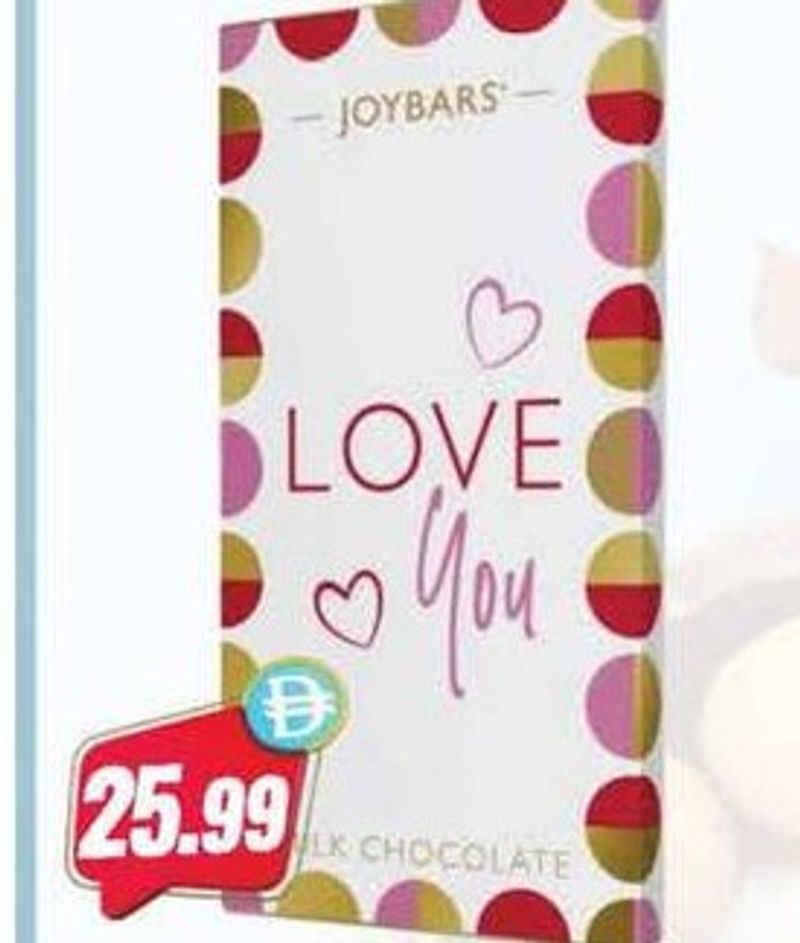 Joypots Love You Milk Chocolate 80gm