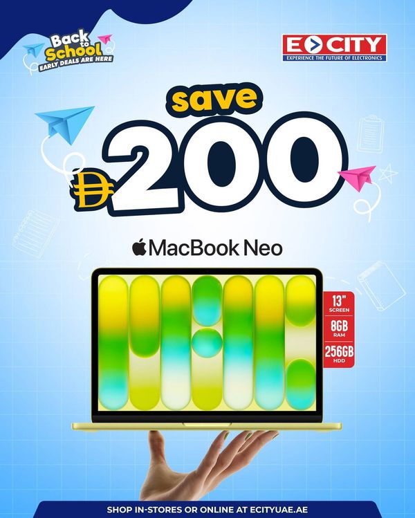 Sale On MacBook Neo from ECity until 20th August