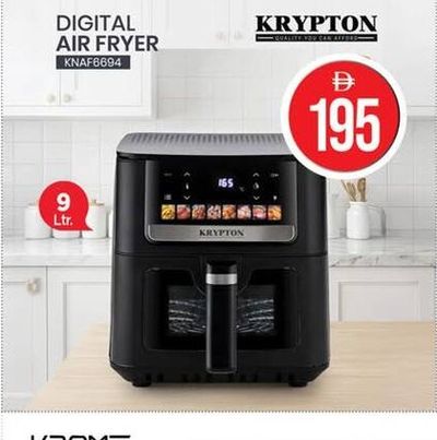 Krypton Digital Air Fryer KNAF6694 9 Ltr