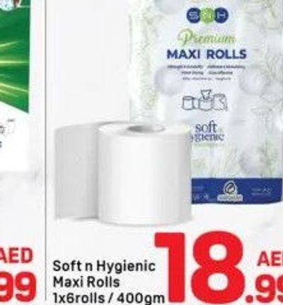 Soft n Hygienic Maxi Rolls 1x6rolls / 400gm