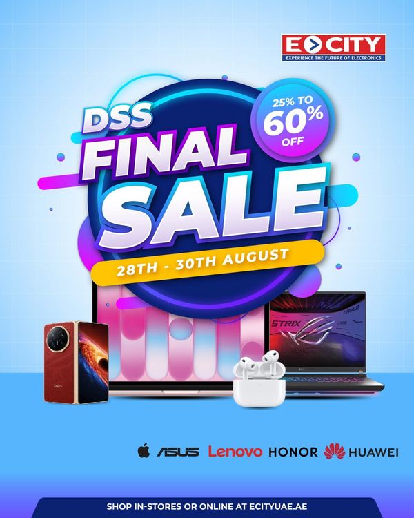 Final Sale from ECity until 30th August