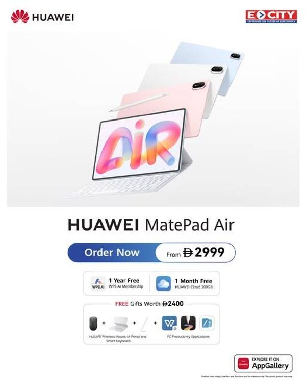HUAWEI MatePad Air Sale from ECity until 31st August