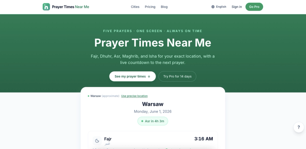 image of Prayer Times Near Me image of Prayer Times Near Me
