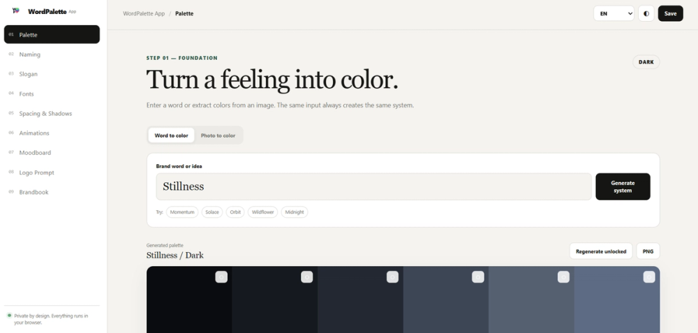 image of WordPalette Generator image of WordPalette Generator