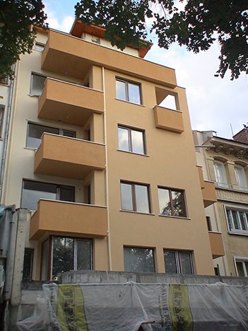 Three-five - storey residential building with underground garages and places for trade activity 3