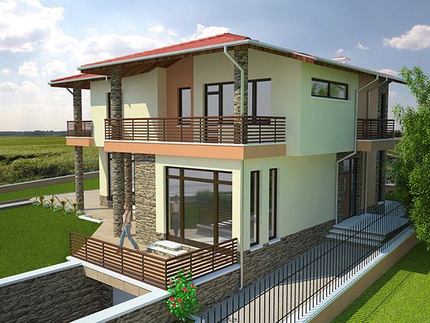 Two-storey residential building for one family 6