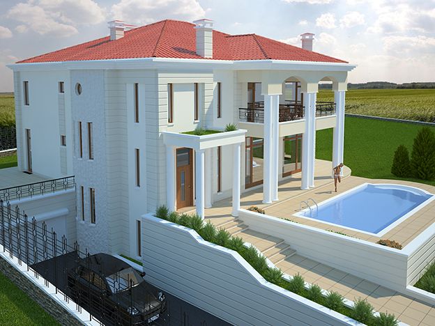 Two-storey residential building for one family 3