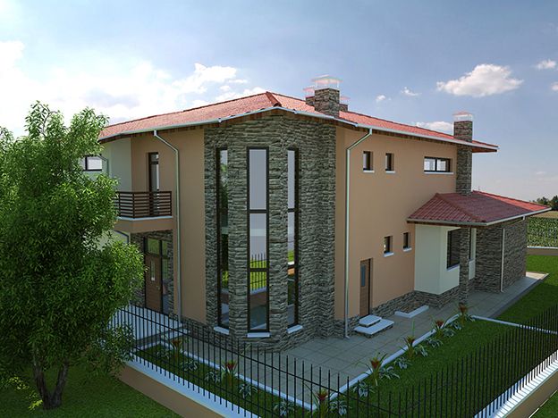 Two-storey residential building for one family 5