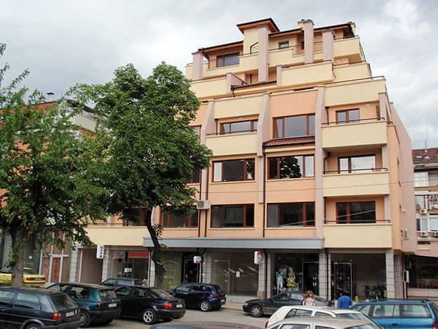 Three-six - storey residential building with underground garages and places for trade activity 3