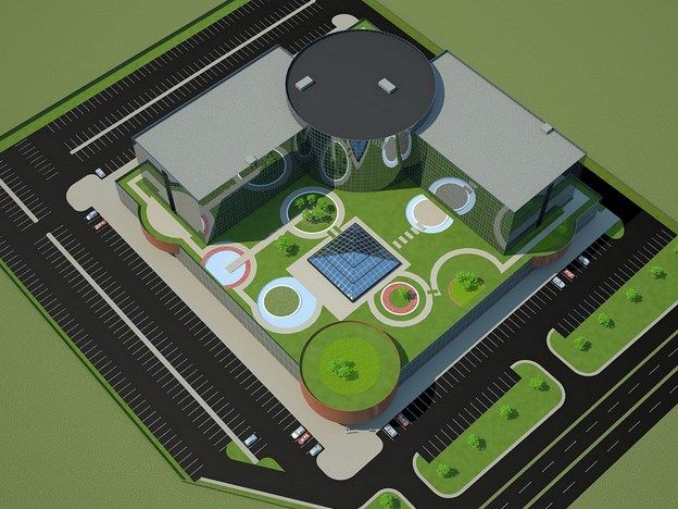 Conceptual design for a centre of business and trade activity  2