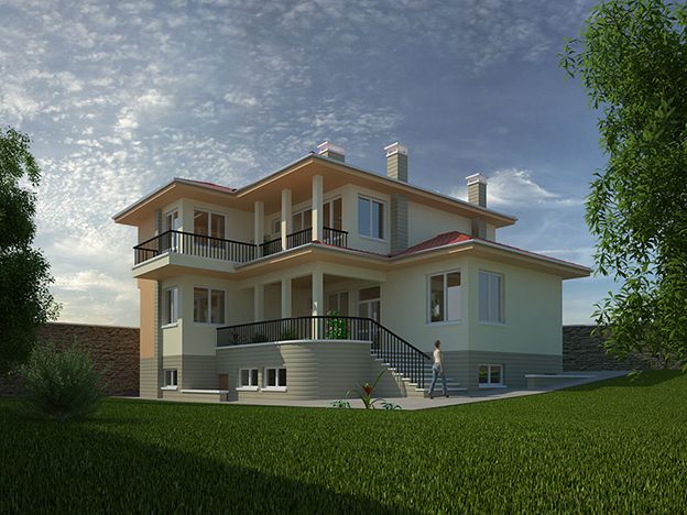 Two-storey residential building for one family 1