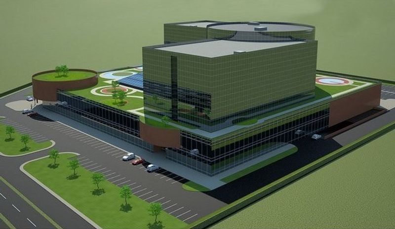 Concept design for business and trade centre Hrishteny