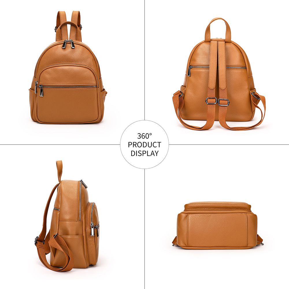 Mochila de cuero genuino