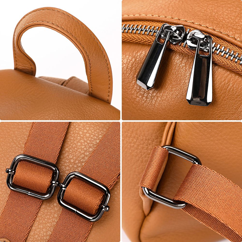 Mochila de cuero genuino