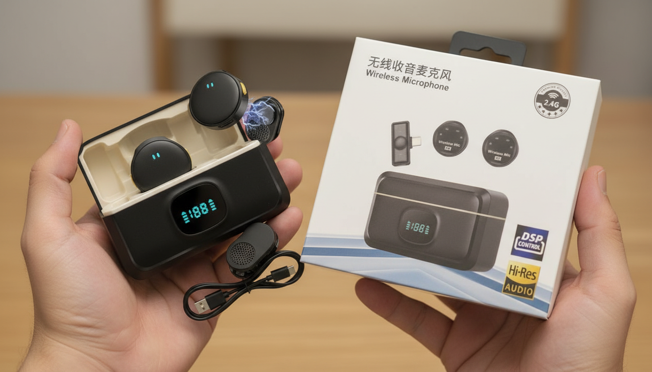 Micrófono Clip Sound - Botón Magnético