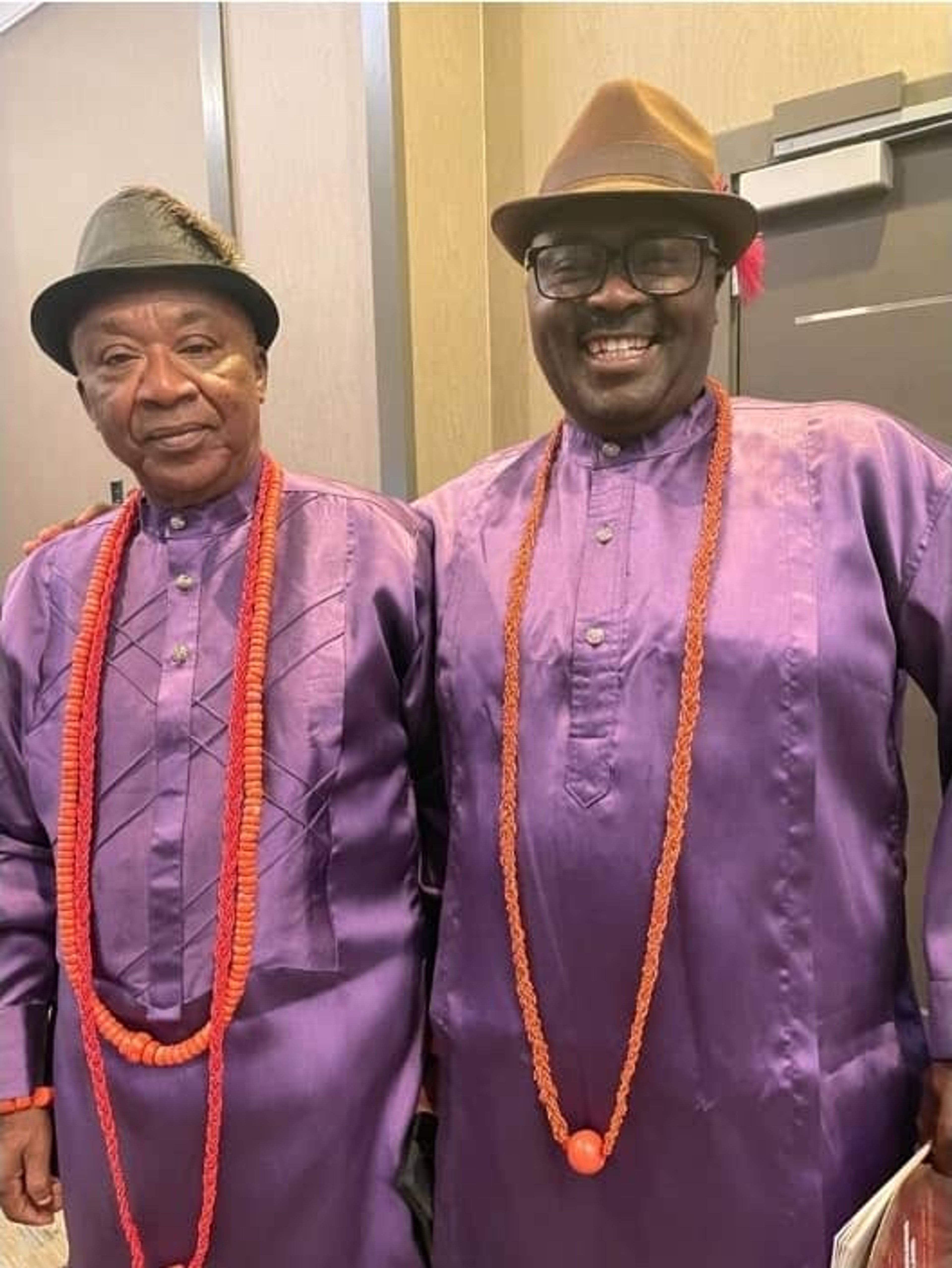Mr. Lovelance Sagay (left) with Mr. Moyo Edema, former President of INA Houston, at the 2nd National Convention, San Francisco 2026.