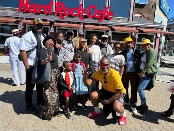 Members on the Sunday tour at Pier 39, San Francisco 2026.