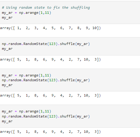 specifying a RandomState