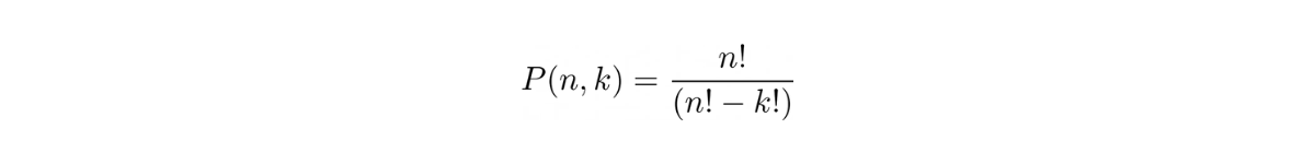 general equation to solve the permutation