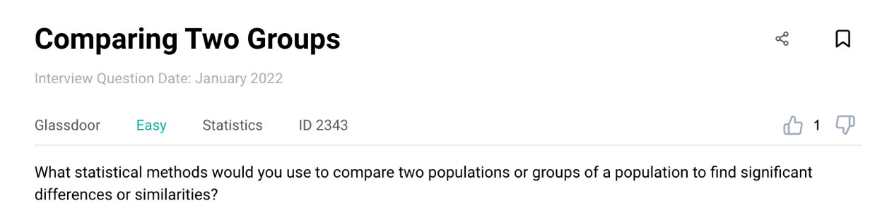 Product analyst interview question from Glassdoor