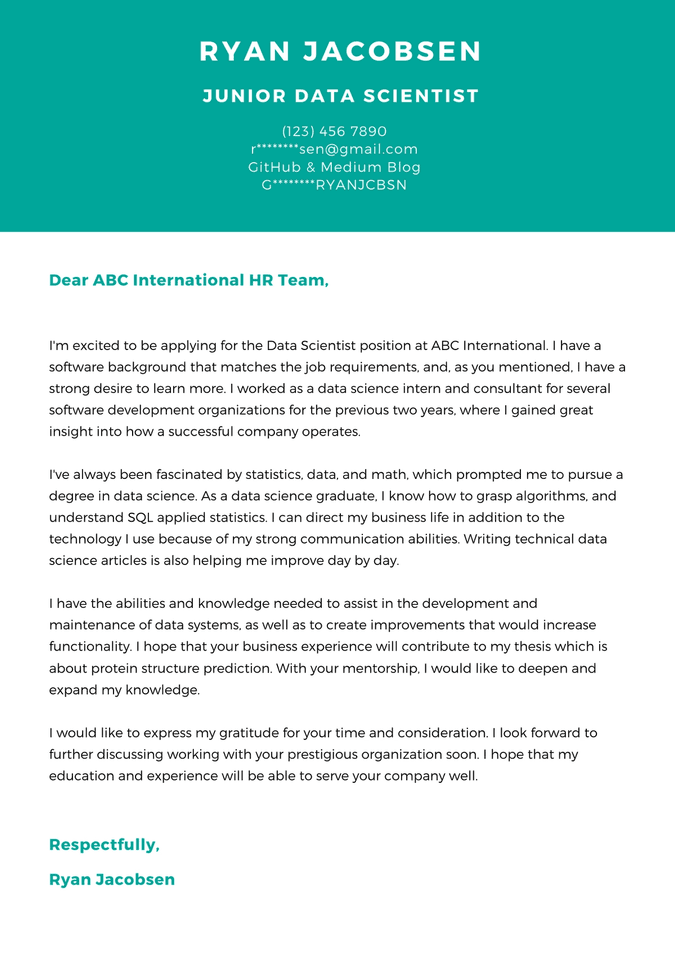 How to Write a Perfect Data Science Cover Letter? | StrataScratch