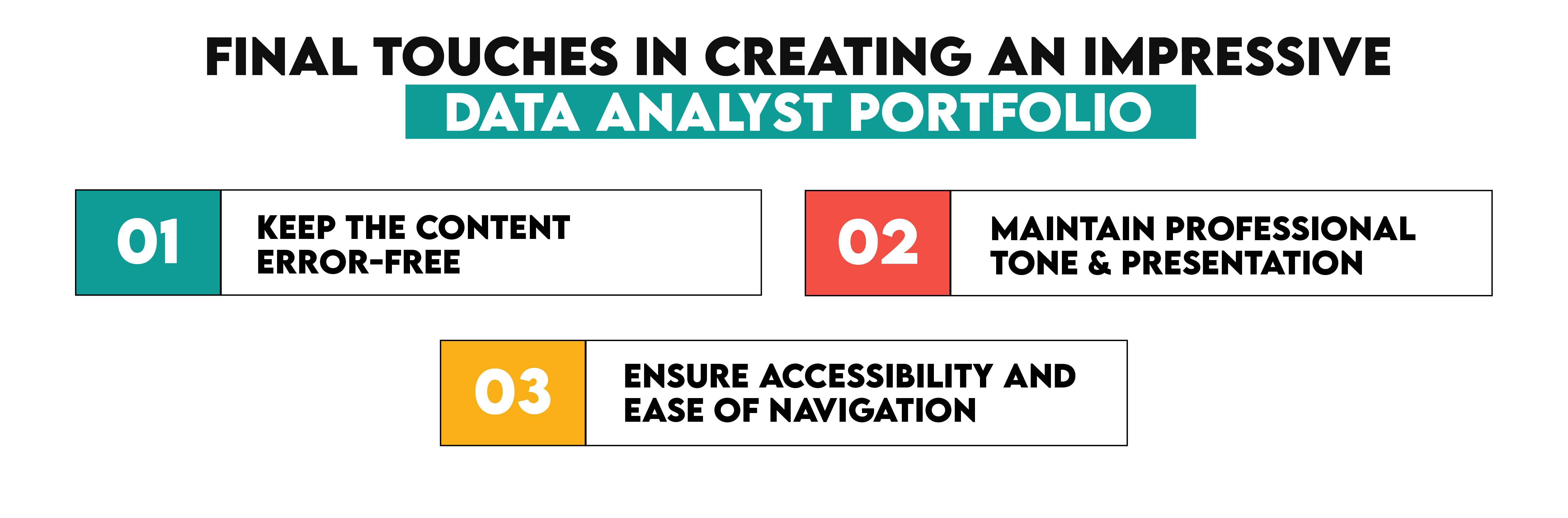 Final Touches in Creating an Impressive Data Analyst Portfolio