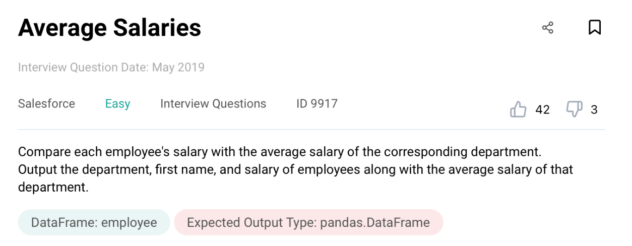 Data Science Interview Question from Salesforce