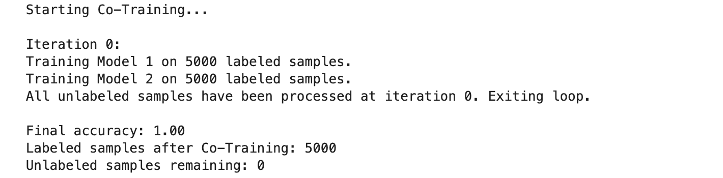 Co Training Technique in Semi Supervised Learning