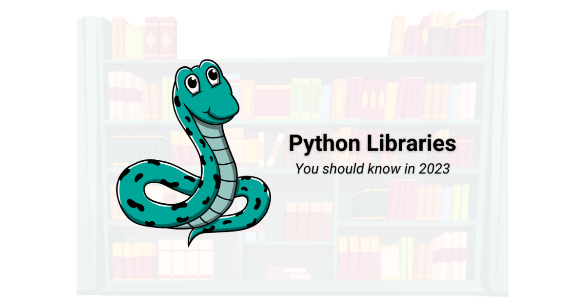 9 python libraries that make you look like a data... Top 18 Python Libraries A Data Scientist Should Know in 2023 ...
