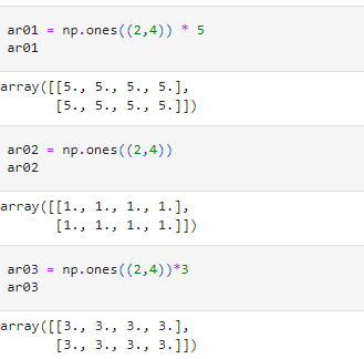 Stacking arrays