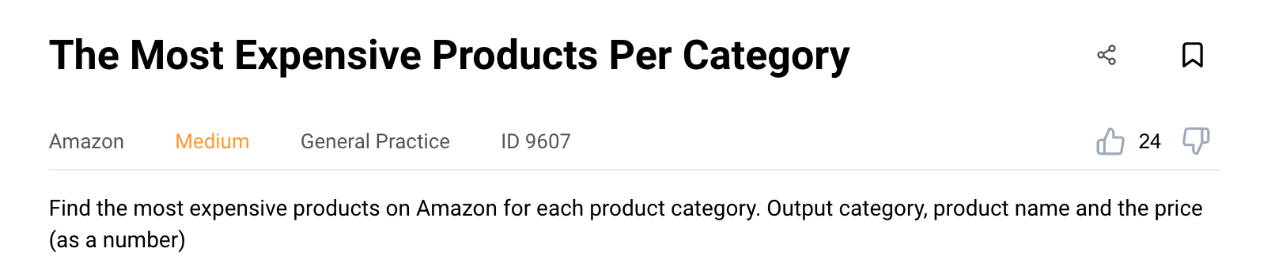 Product analyst interview question from Amazon