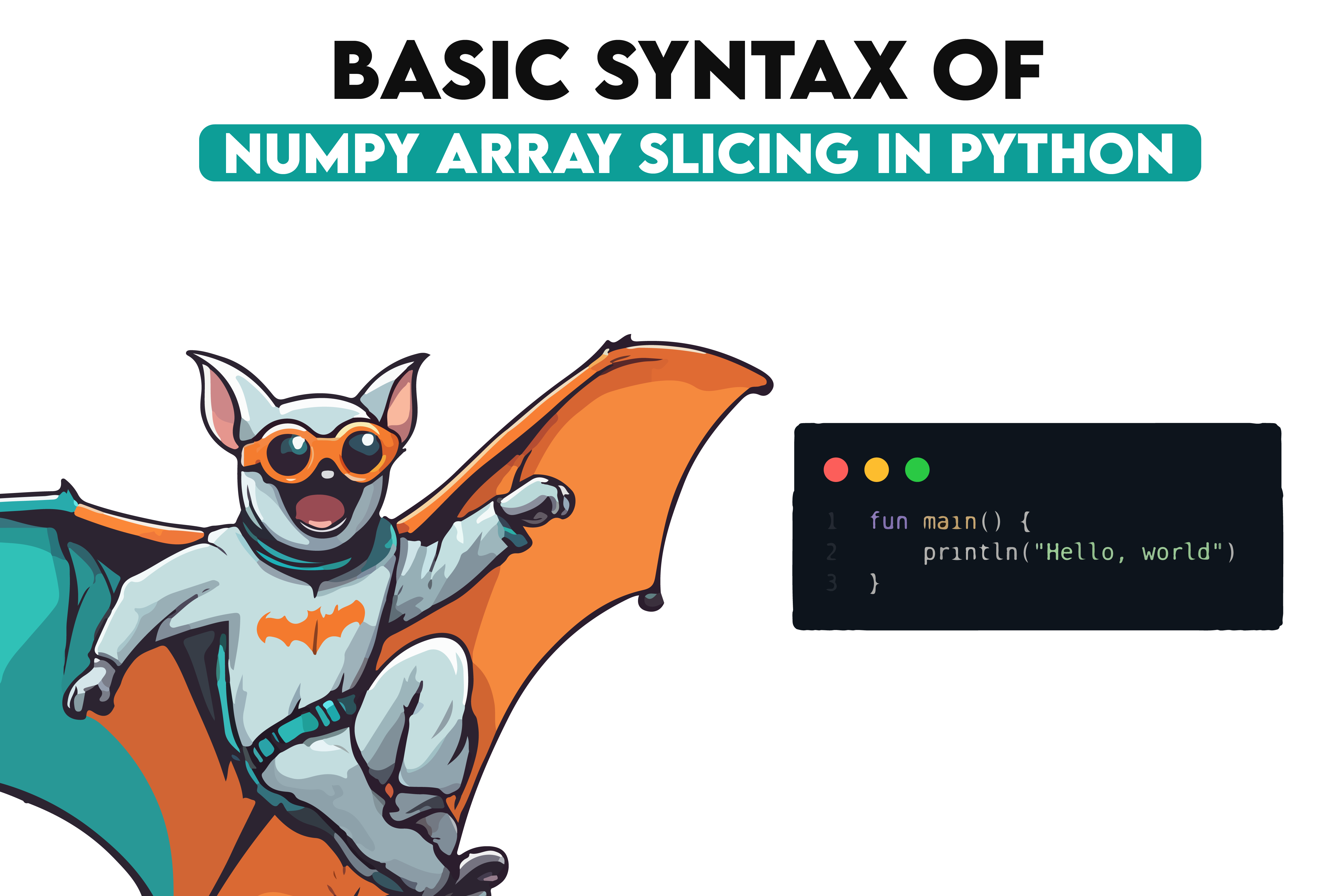 Basic Syntax of NumPy Array Slicing in Python