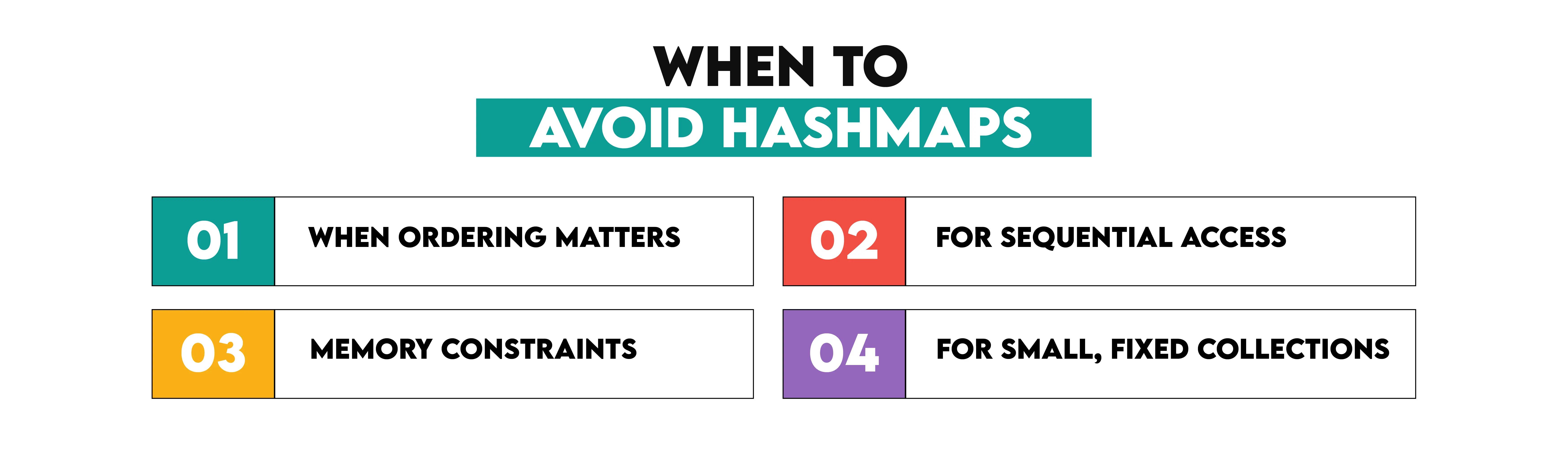 When to Avoid Python Hashmaps