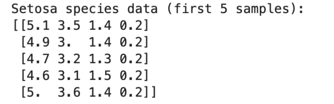 Filtering Data in Python Array Slicing