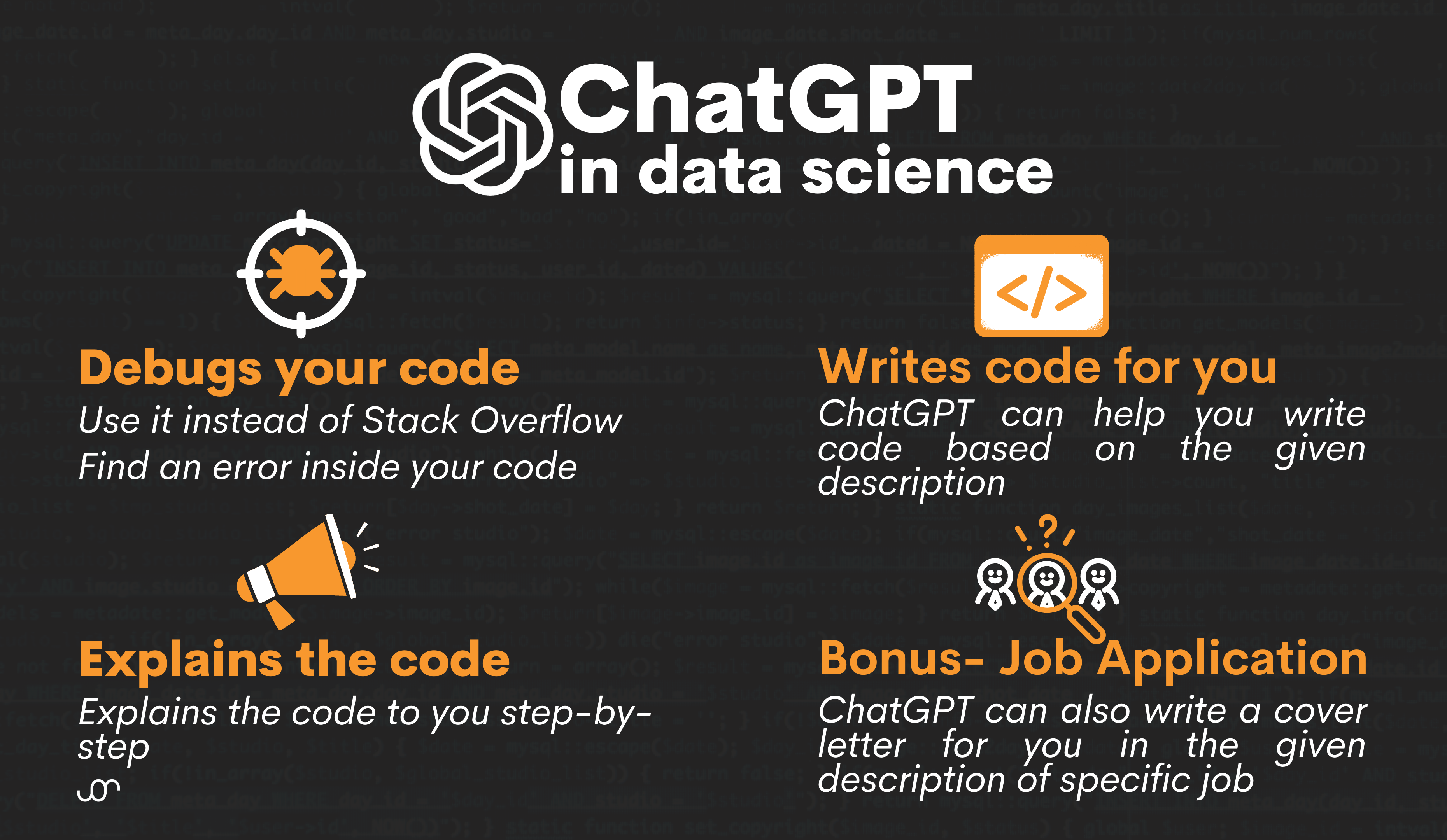 ChatGPT in Data Science
