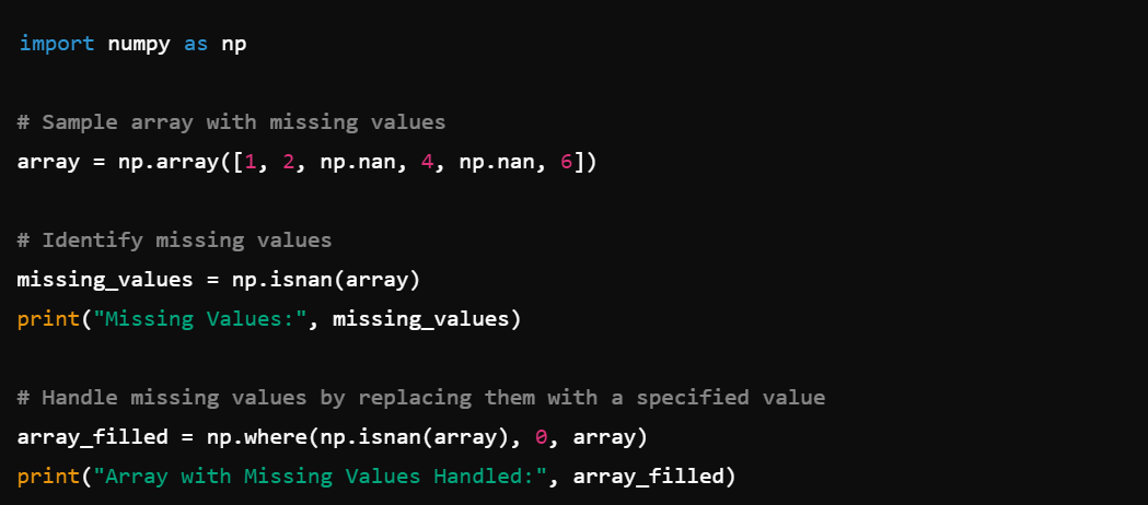 Numpy in Data Cleaning