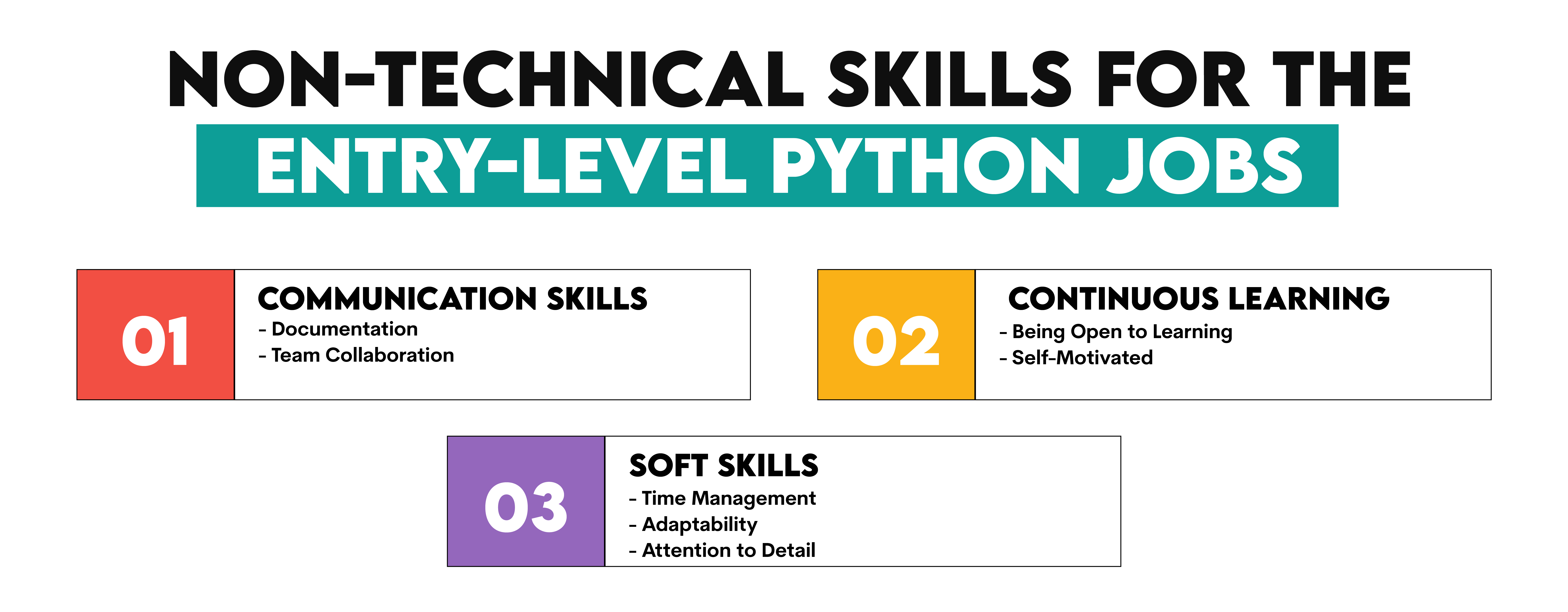 Non Technical Skills for Entry Level Python Jobs