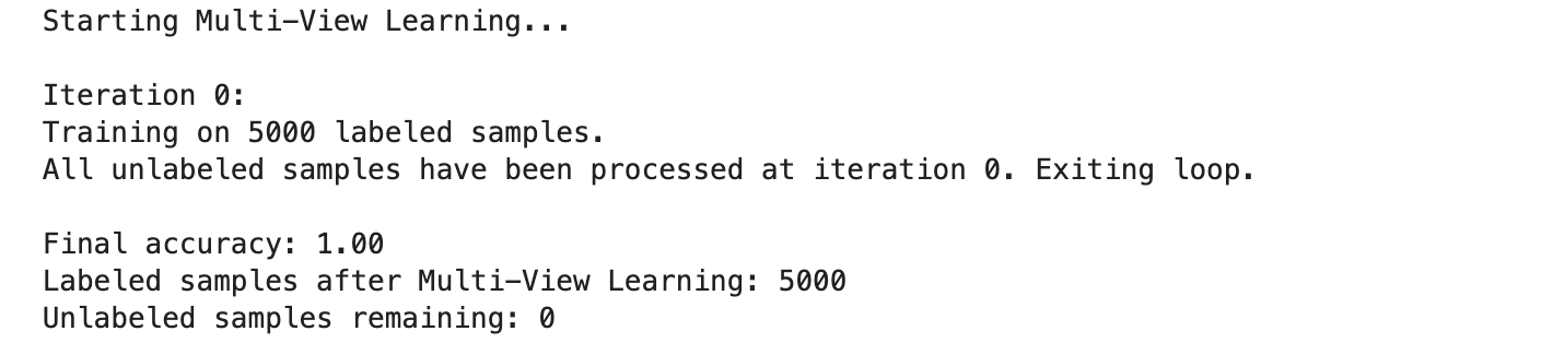 Multi-view LearningTechnique in Semi Supervised Learning