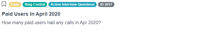 Ring Central data science coding interview questions