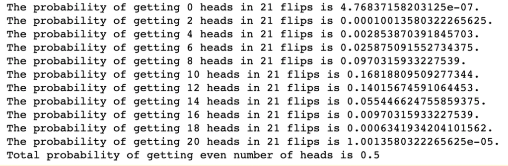 Binomial Distribution in Python for Coin Flip Prediction - StrataScratch