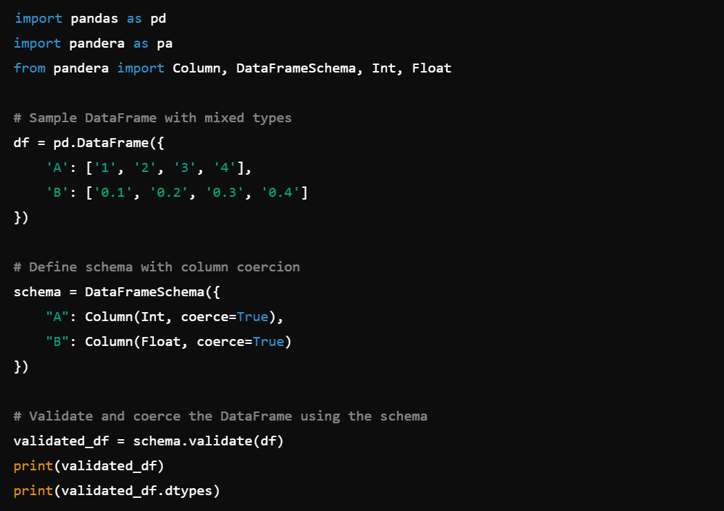 Pandera in Data Cleaning