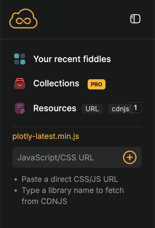 JSFiddle with PlotlyJS