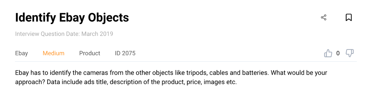 Product analyst interview question from Ebay