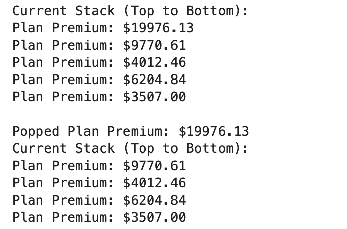 Pop Type of Stack Data Structure