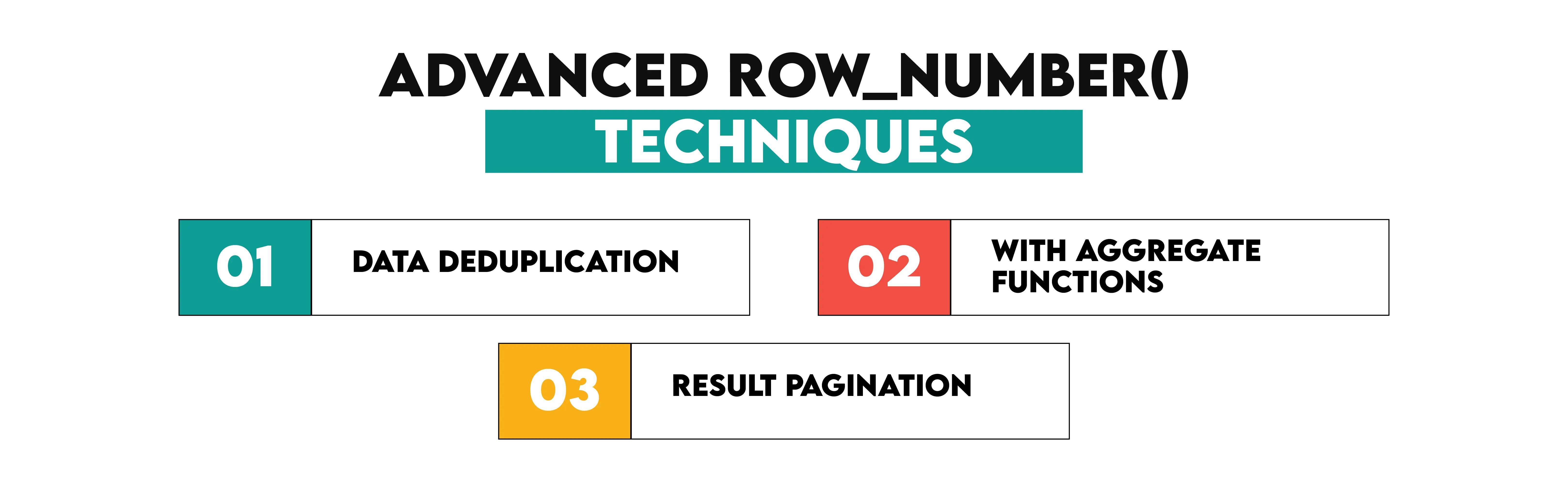 Advanced Row Number Techniques