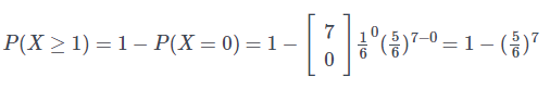 equation of binomial distribution