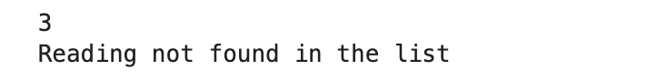 Handle Exception Using Index Function in List in Python